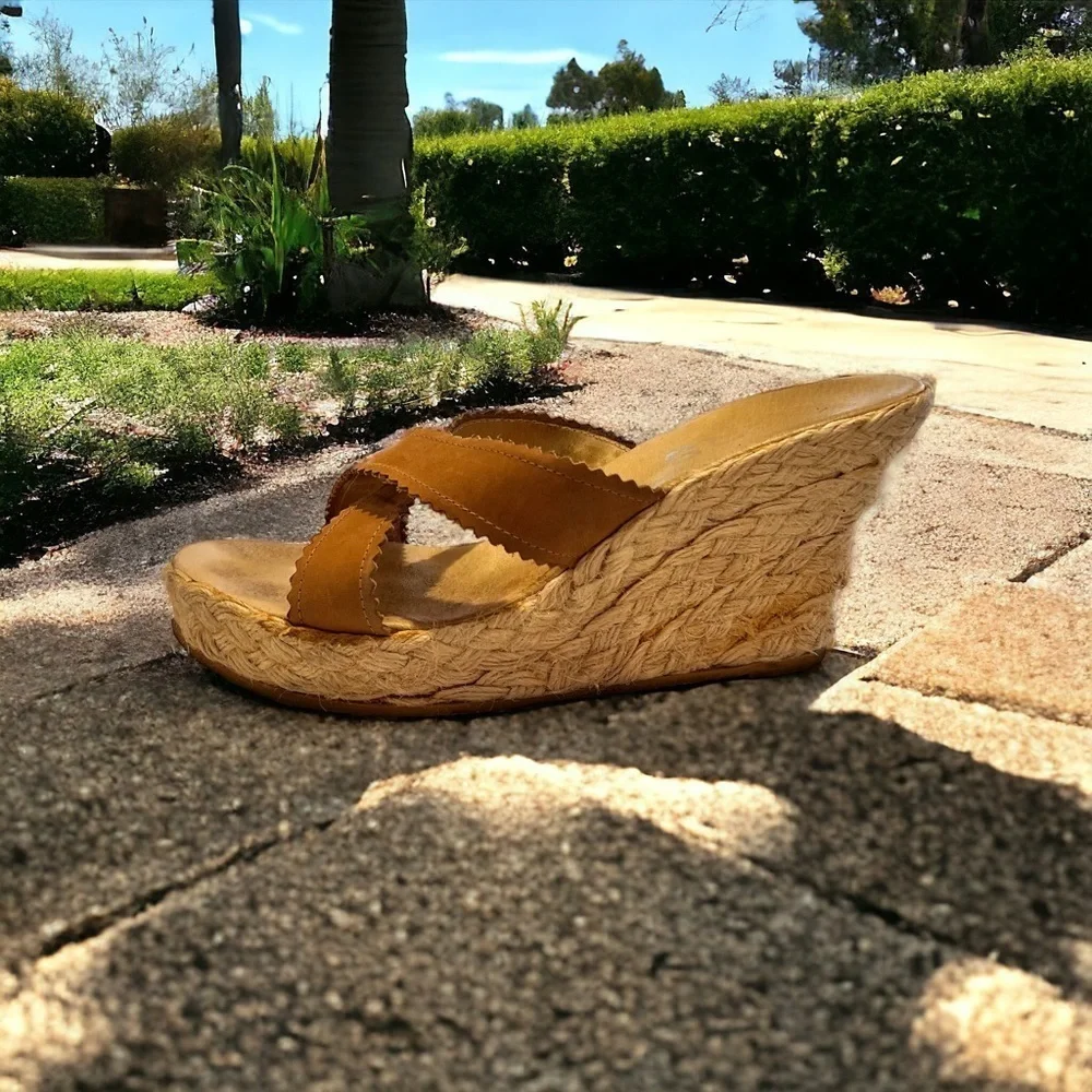Michael Kors Vintage espadrille suede mules. Gently worn. Super vintage